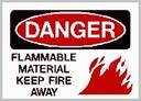 Flammable Material Sign